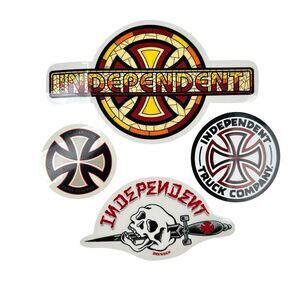 Independent Trucks Eric Dressen Dagger + Church + Cross Sticker Indy Lot Of 4